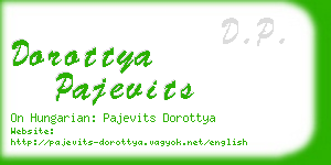 dorottya pajevits business card